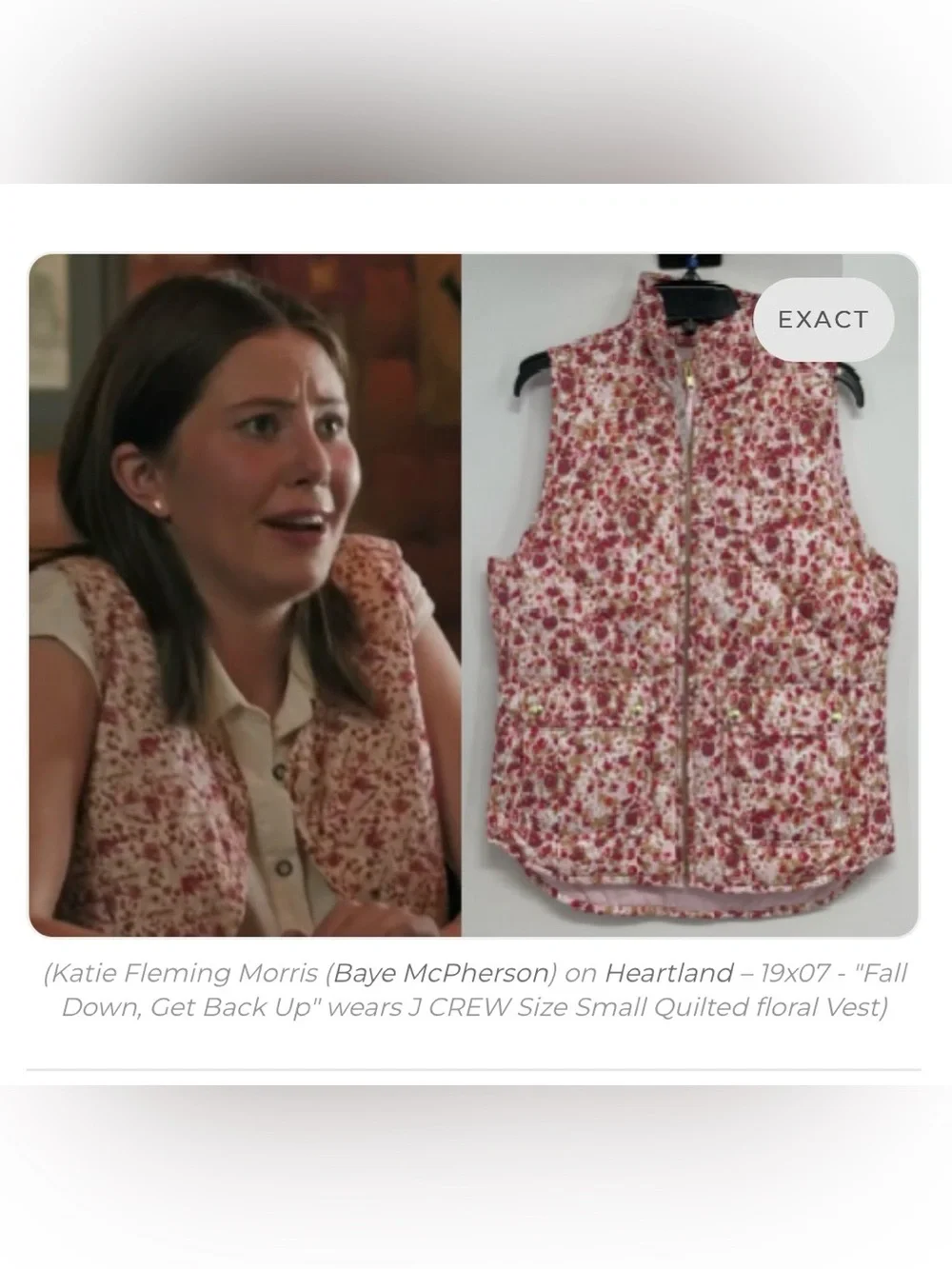 J.Crew Women's Floral Quilted Sleeveless Vest